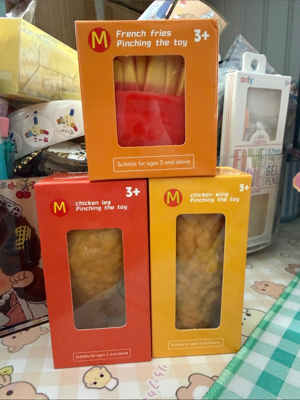 NEW CRUNCHY SQUISHY FRIES CHICKEN TENDER AND DRUMSTICK 🍗 FIDGET TOY